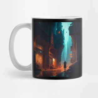 Cyberpunk city Mug